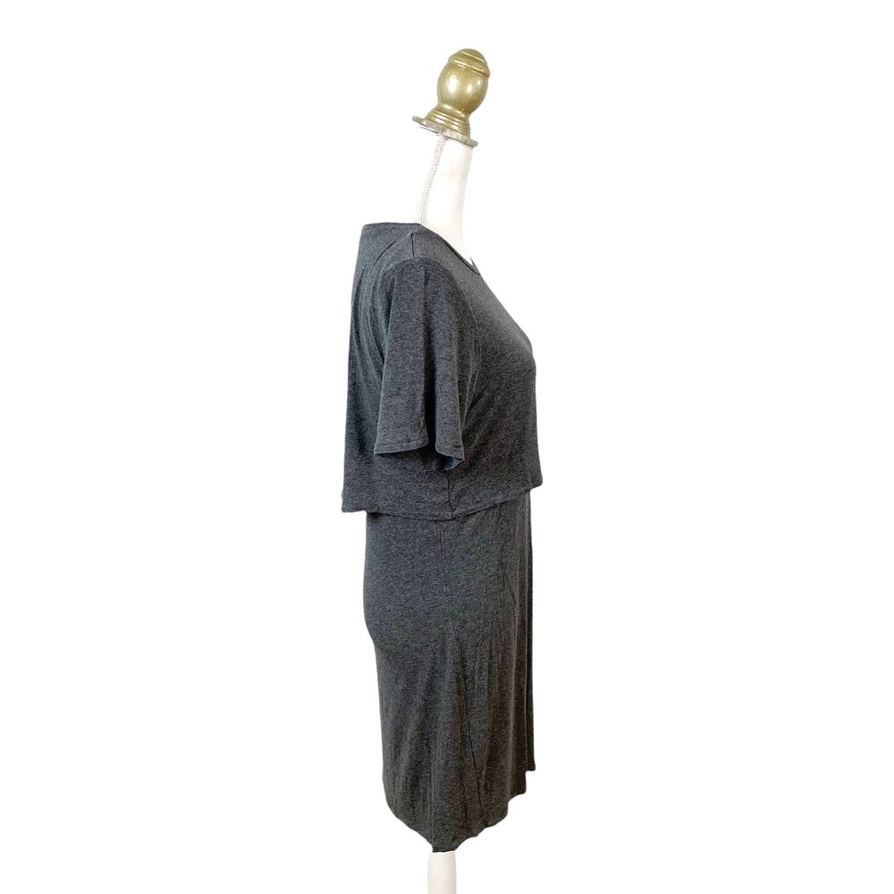 Topshop Flutter Layered Keyhole Back Tee Shirt Dr… - image 3